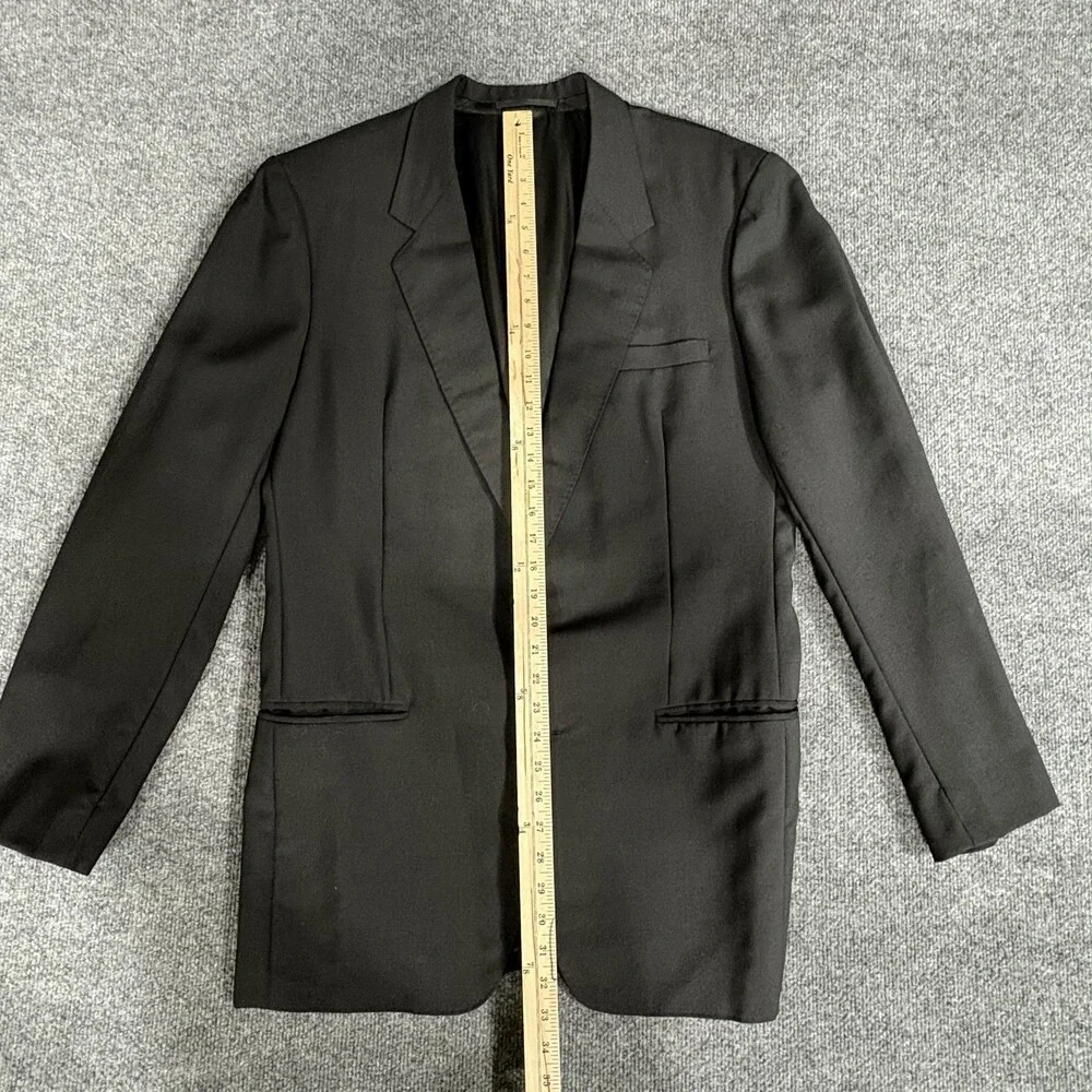 Fitwell Blazer Mens Medium Black Two Button Tailored Suit Jacket Hong Kong